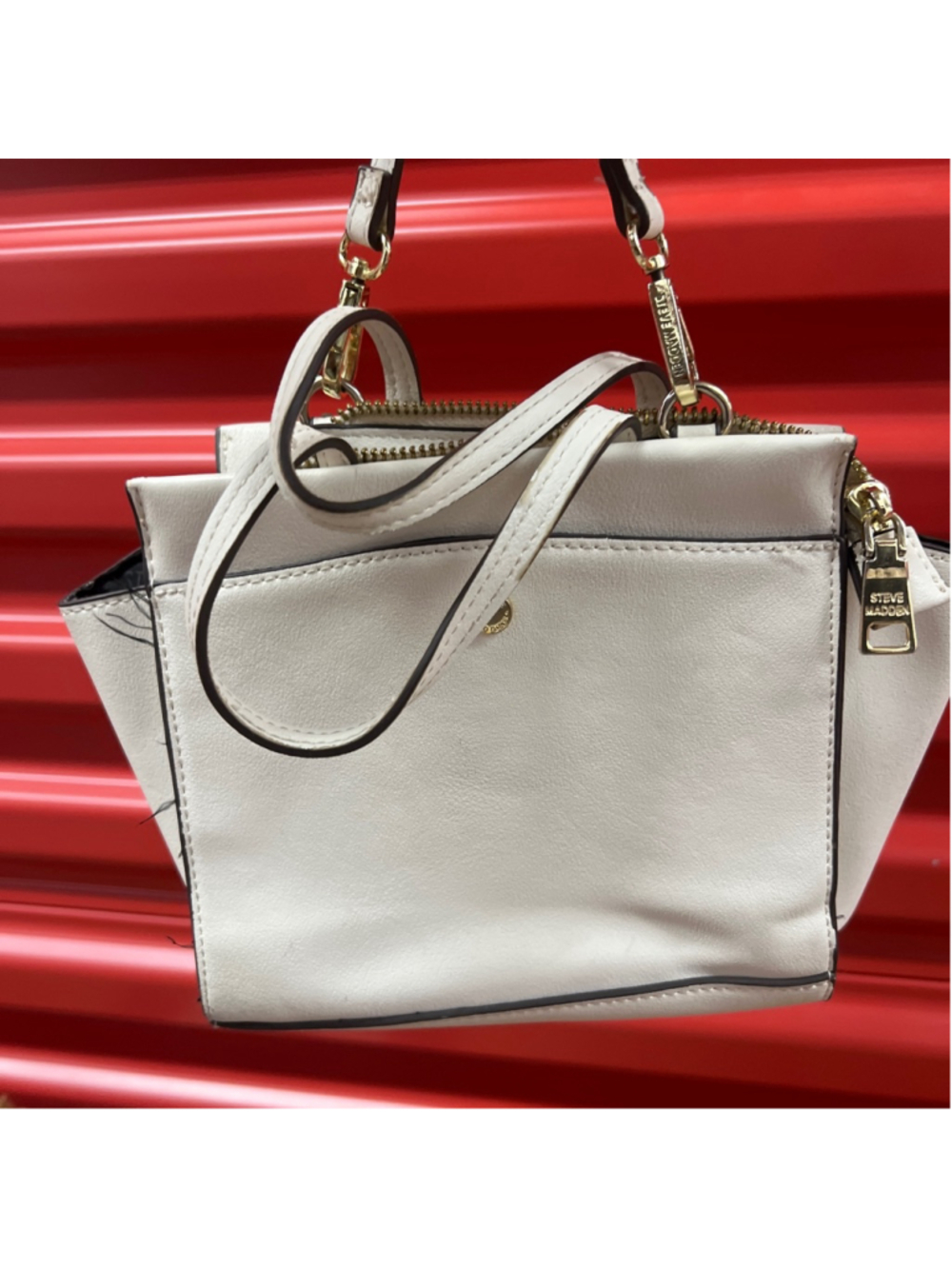 Women's Steve Madden Crossbody Bag One Size Off-White Black